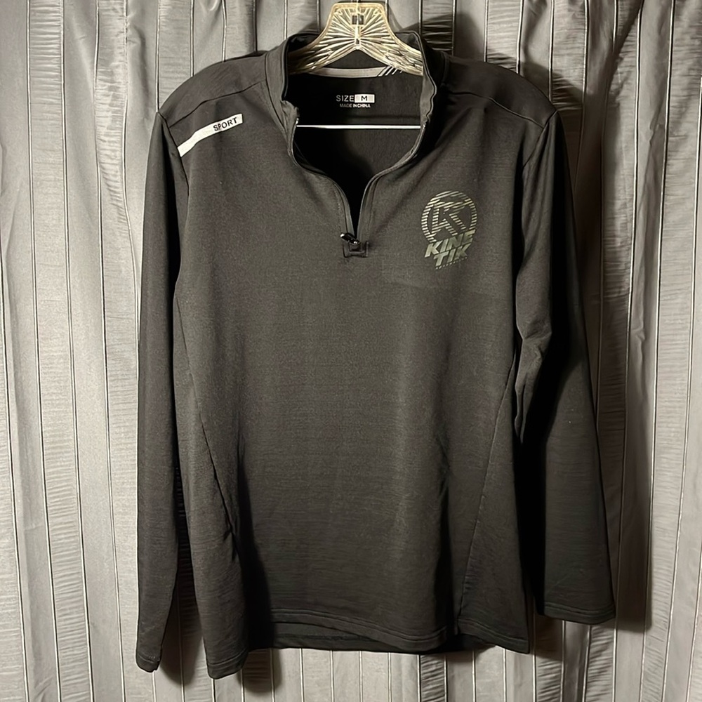 Kinetik Adrenalink Cycling Jersey Long Sleeve, Black, Men, Size M